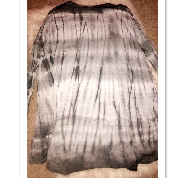 Grey/blue tie-dye mumu dress - Picture 3 of 3